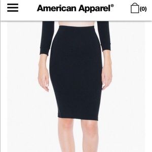 Black American Apparel Pencil Skirt